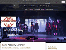Tablet Screenshot of fame-academy.com